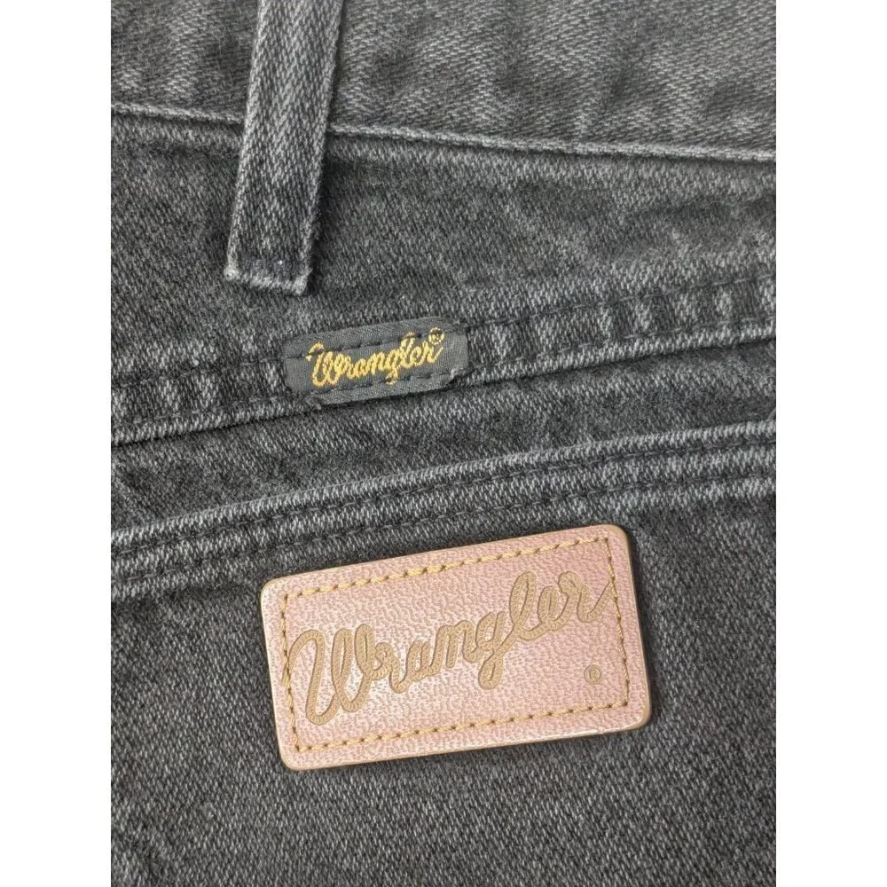 Vintage Wrangler 13MWZ Jeans 33x32 (Fits 30.5x30) Grayish Black USA Cowboy